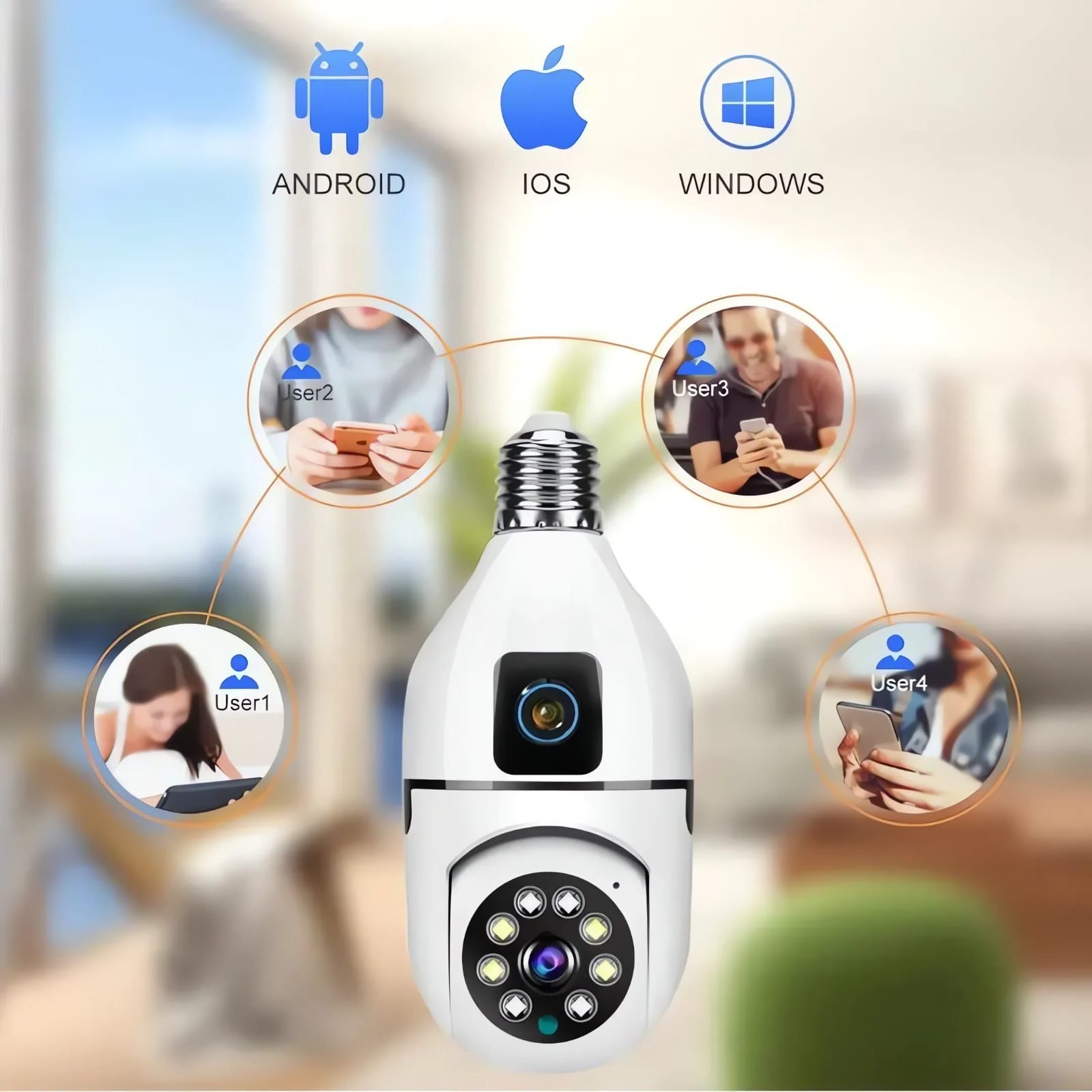 Bulb single LENSE camera
